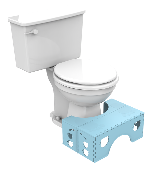 QT BABY Folding Toilet Stool for Kids and Adults (1 Pack) Cloudy Grey - QT BABY Products