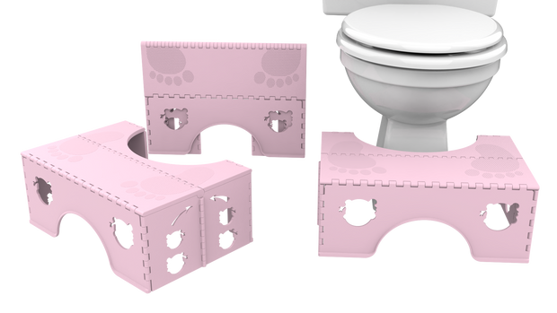 QT BABY Folding Toilet Stool for Kids and Adults (1 Pack) Pinky Pink - QT BABY Products